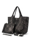 preneLOVE Large Woven Handbag - Style London, bronze