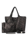 preneLOVE Large Woven Handbag - Style London, bronze2