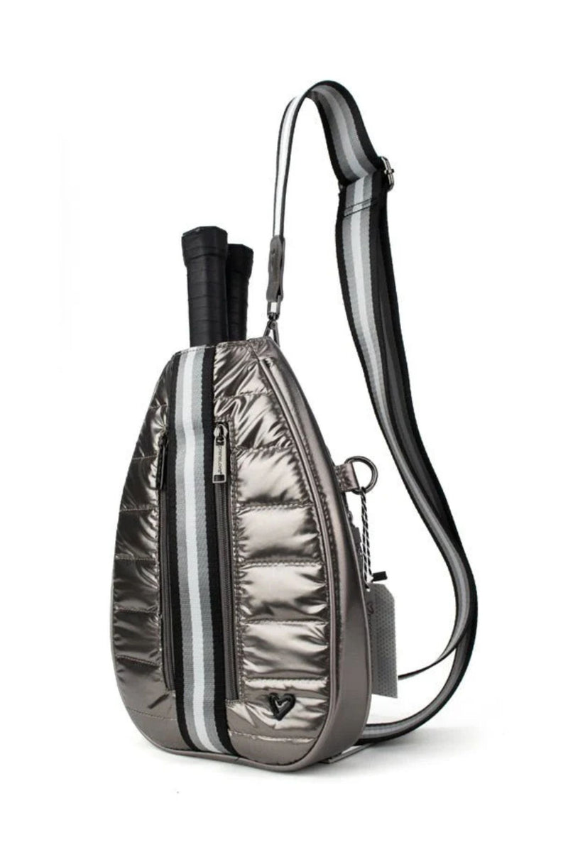 preneLOVE Sport Crossbody Bag - Style Pickleball Sling, bronze, front2