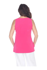 Neon Buddha Tank Top - Style 11976, back, glam pink