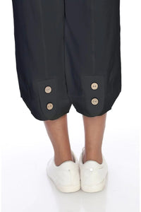 Neon Buddha Lantern Capri Pant - Style 12026, back hem