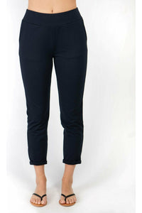 Shannon Passero Shaina Crop Loung Pant - Style 1273, front, navy