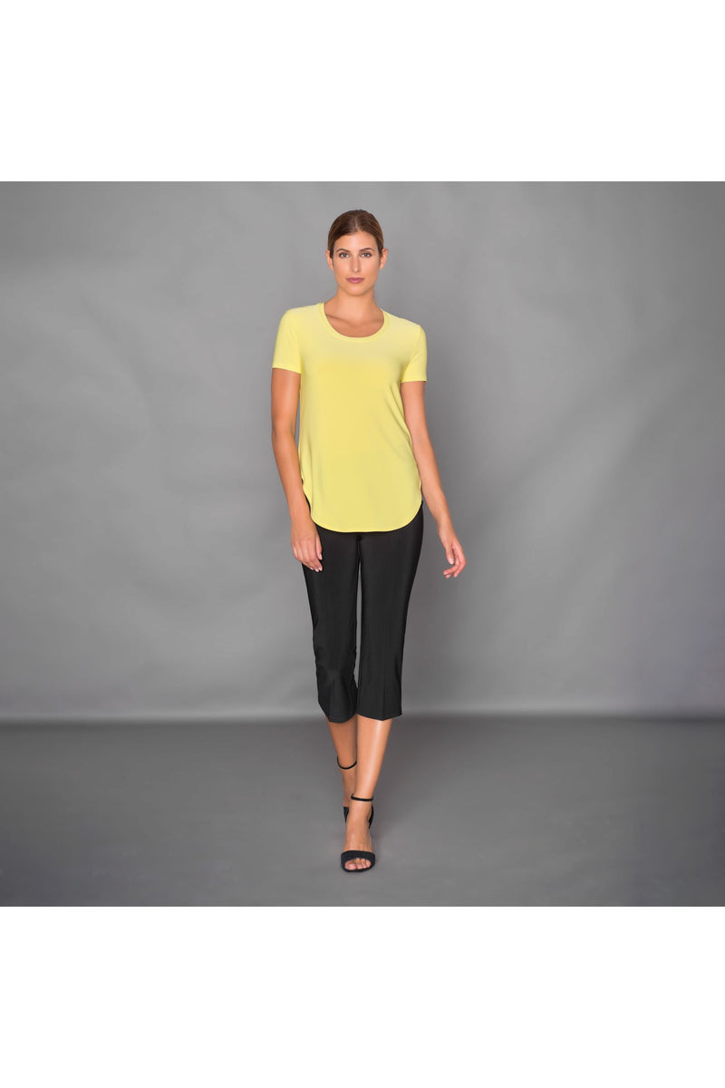 Joseph Ribkoff Rounded Hem Tunic Tee - Style 183220, zest