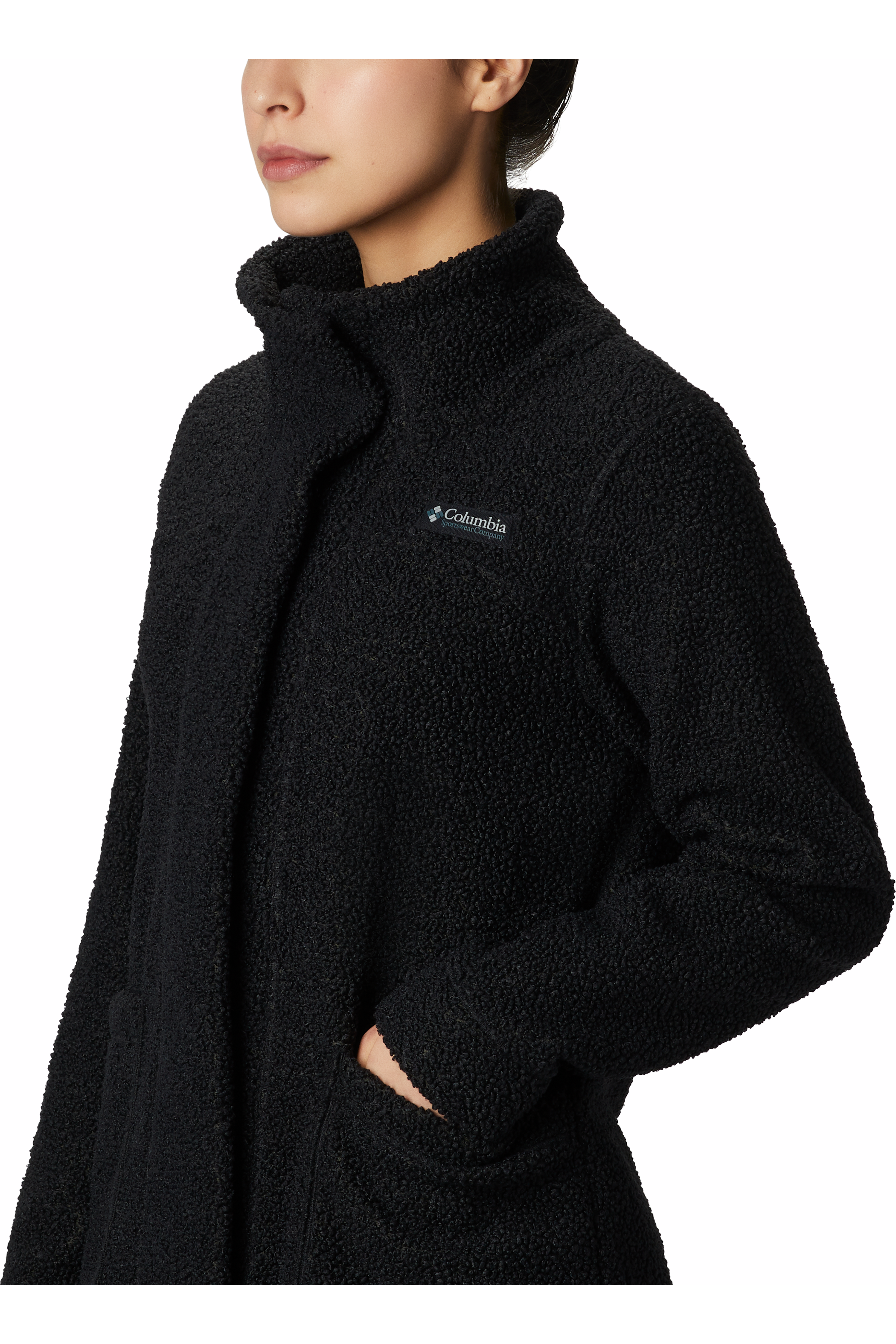 Columbia Panorama Sherpa Fleece Long Jacket - Style 1862581010, side
