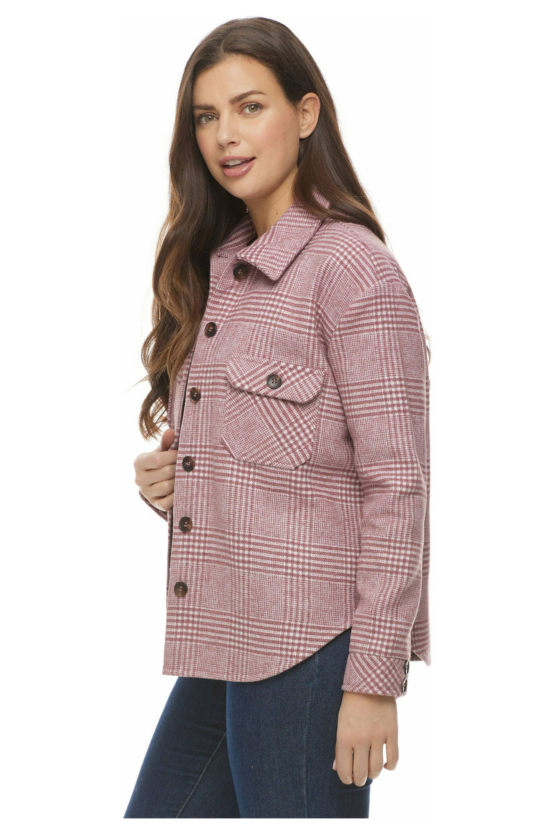  FDJ Glen Plaid Shacket - Style 1891113, side
