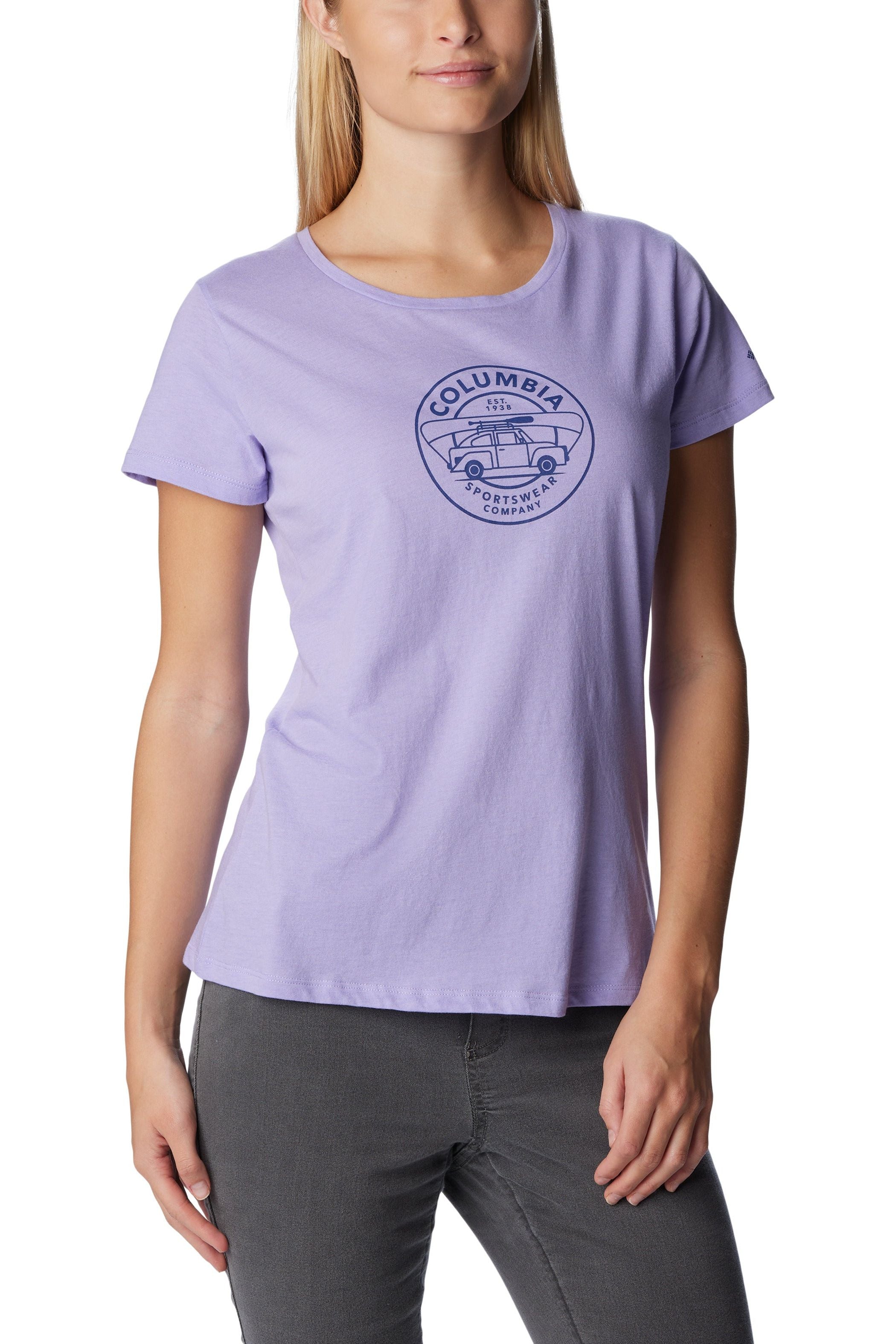 Columbia Daisy Days Graphic T-Shirt - Style 1934591, front2, frosted purple