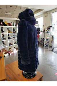 Niki Jones Reversible Coat - Style K4129RI-164, side, navy fur