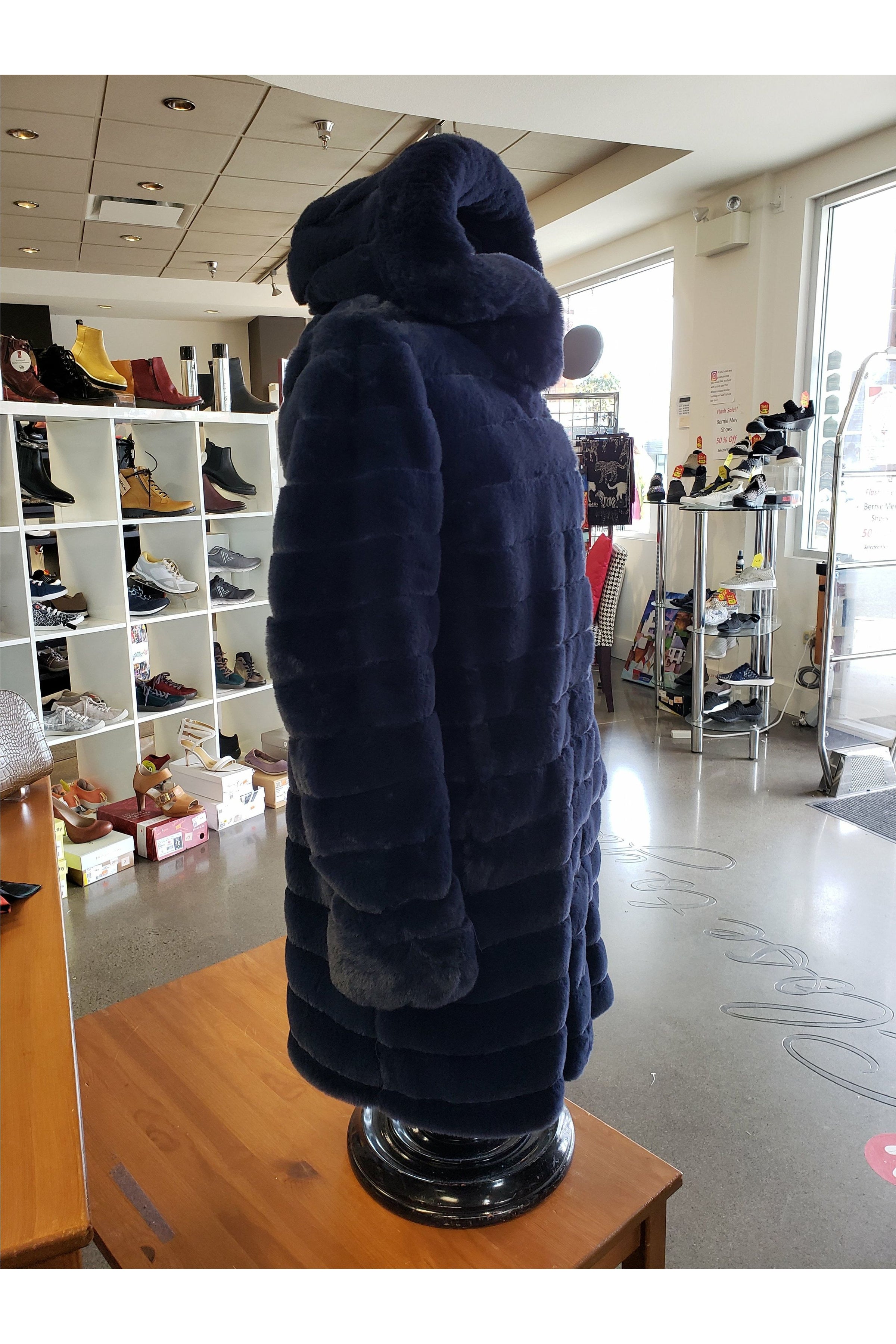 Niki Jones Reversible Coat - Style K4129RI-164, side, navy fur