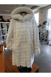 Niki Jones Reversible Coat - Style K4129RI-164, front, ivory fur