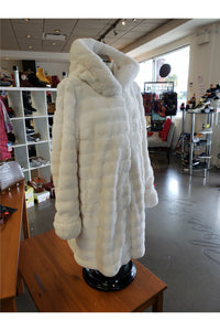 Niki Jones Reversible Coat - Style K4129RI-164, side, ivory fur