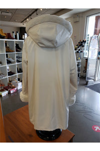 Niki Jones Reversible Coat - Style K4129RI-164, back, ivory nylon
