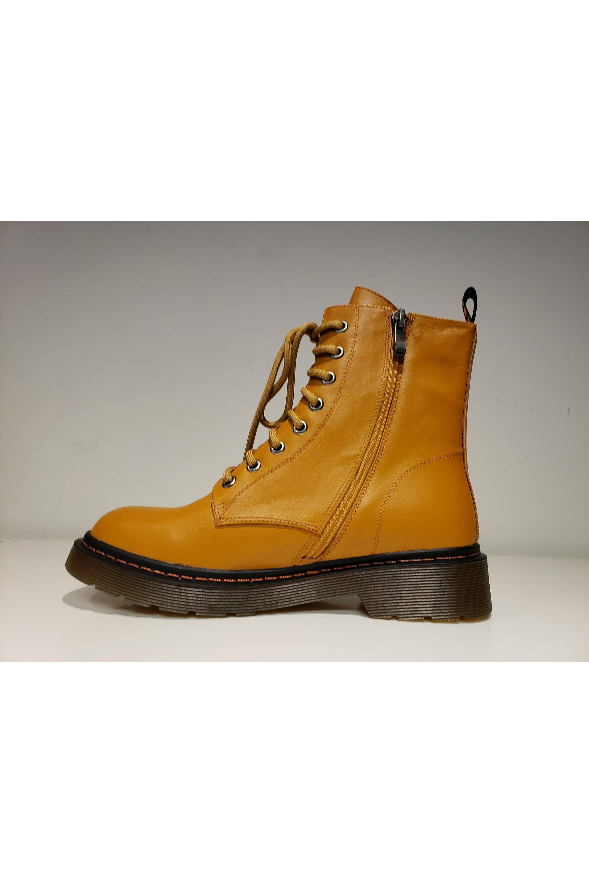 Tamara London Devon Laced Boot, inside, cheddar