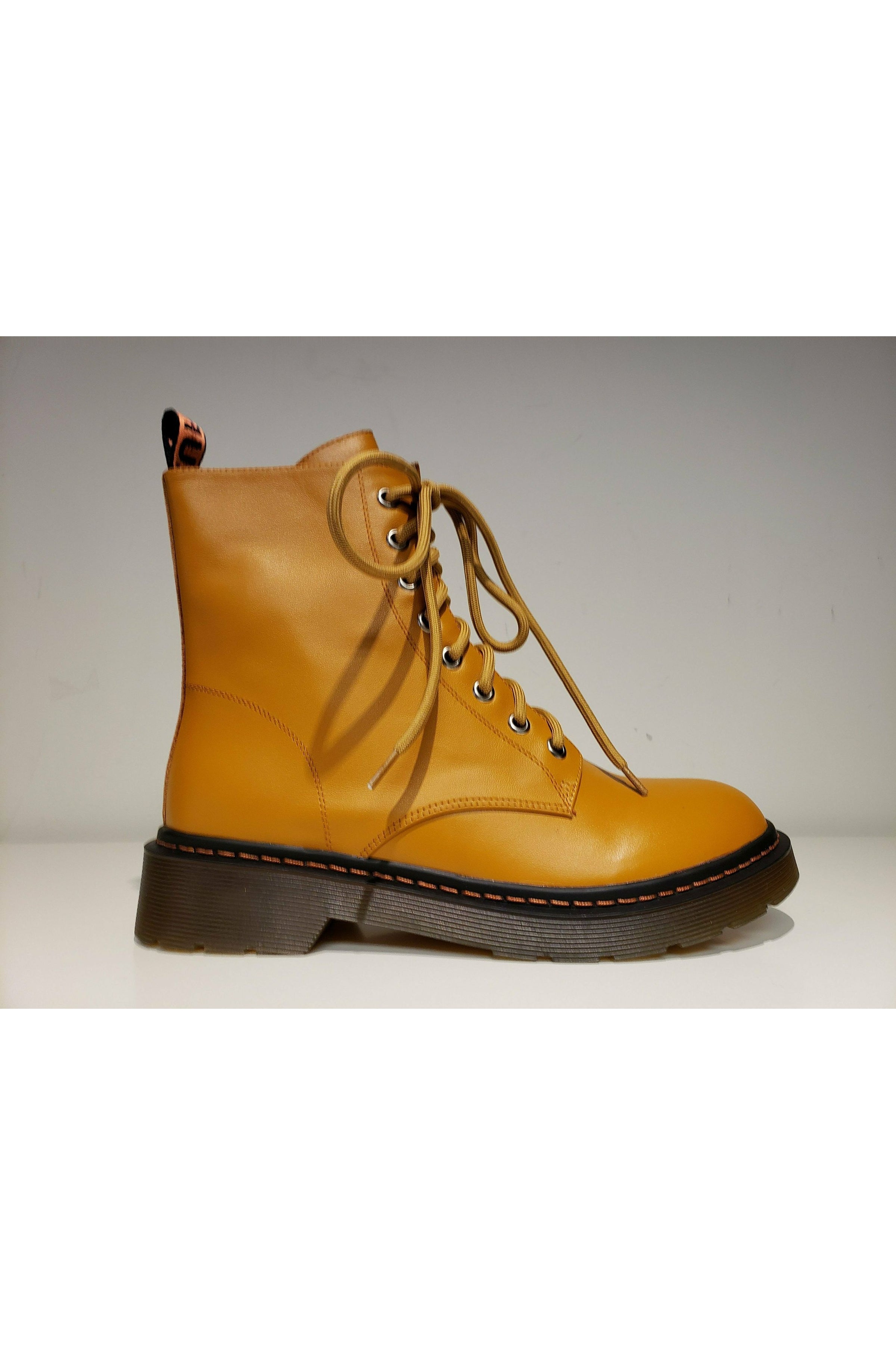 Tamara London Devon Laced Boot, ouside, cheddar