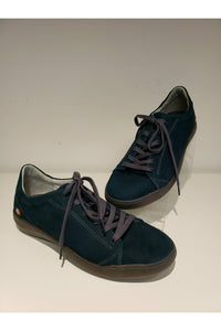Softinos Bauk Lace-Up Flat Sneakers, pair, dark petrol