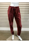 PJ Savage Retro Velour Joggers - Style RAVVP, front