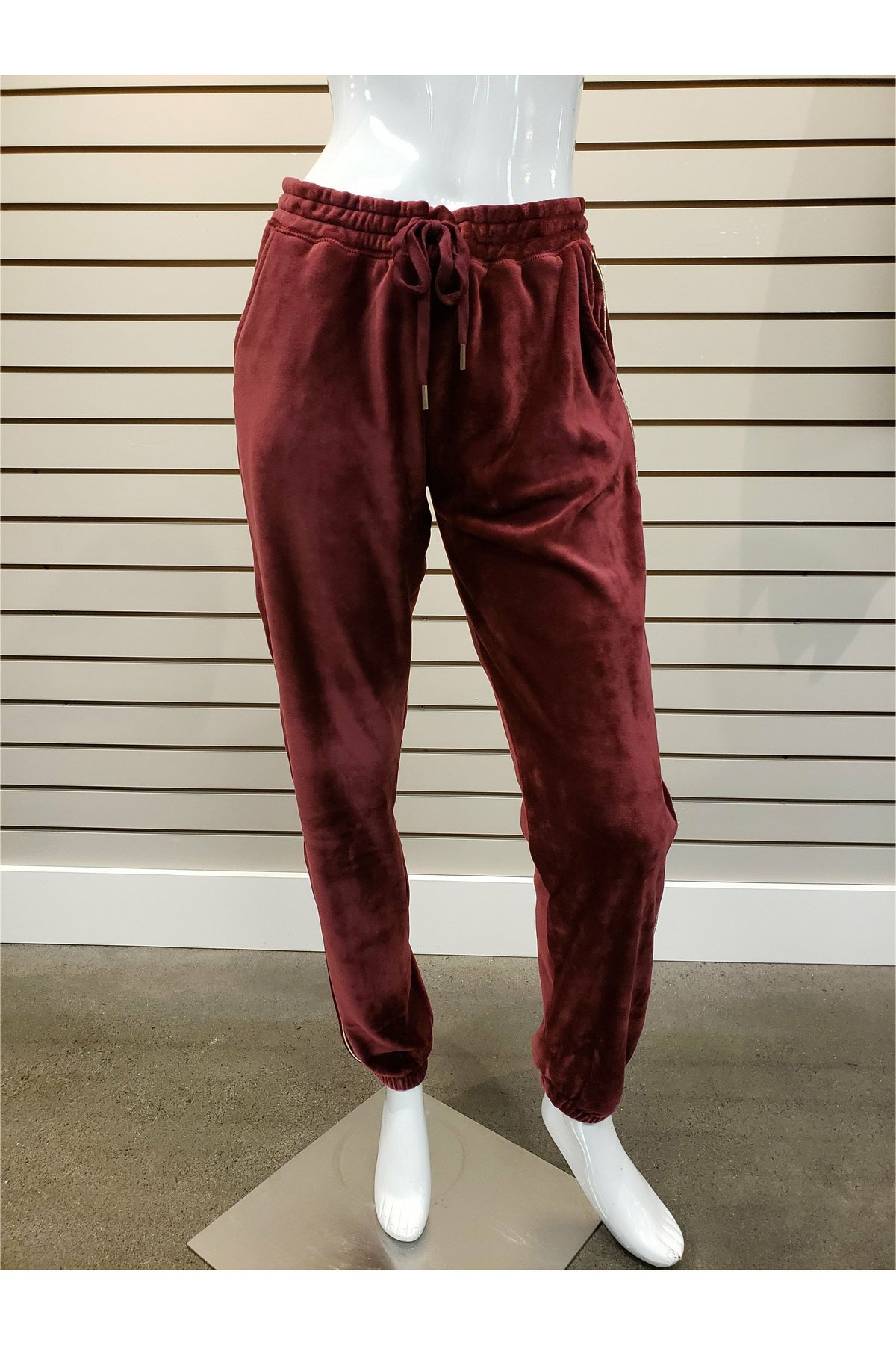 PJ Savage Retro Velour Joggers - Style RAVVP, front