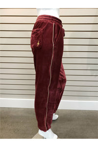 PJ Savage Retro Velour Joggers - Style RAVVP, side