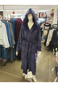 Patricia 48" Hooded Robe - Style 825-C, front2, blue