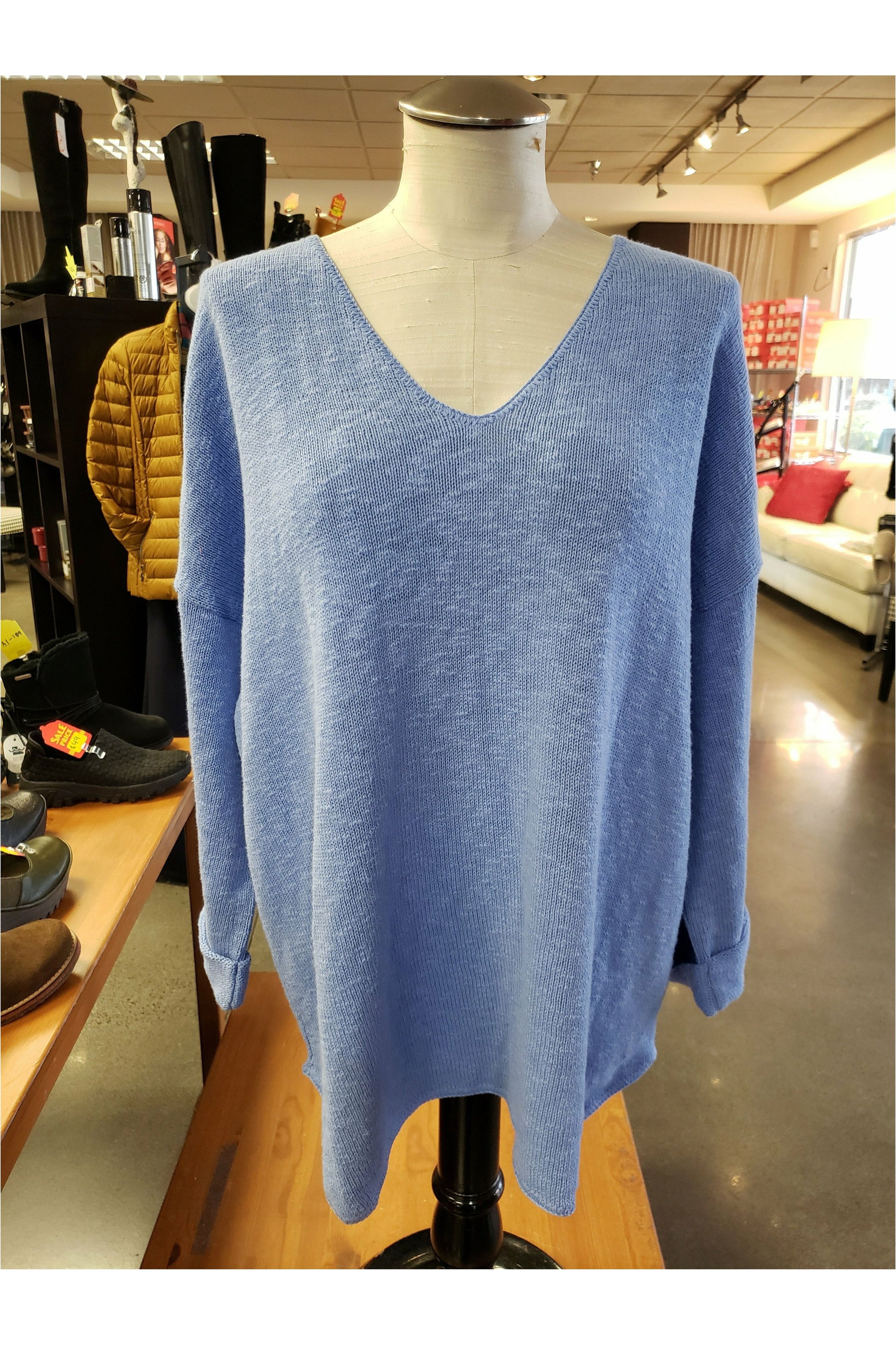 Avalin V-Neck Tunic Sweater - Multiple Colors