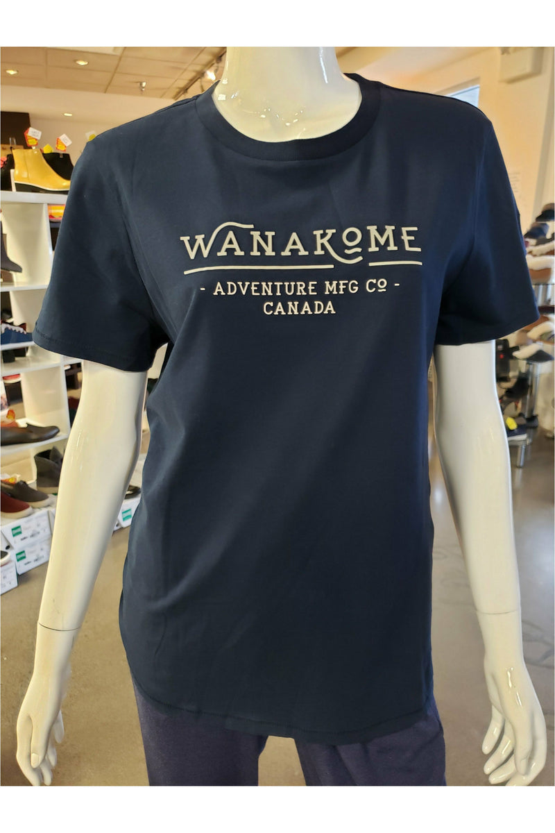 Wanakome T-Shirt - Style 5112, front, navy