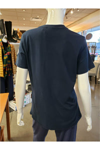 Wanakome T-Shirt - Style 5112, back, navy