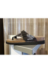 Mephisto Flat Toe Post Sandal - Style Helen Mix, zebra