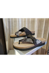 Mephisto Flat Toe Post Sandal - Style Helen Mix, zebra pair2