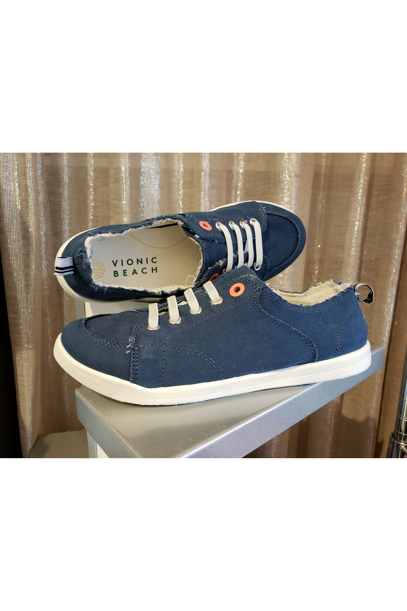Vionic Venice Canvas Sneakers - Style Pismo CNVS, pair, navy