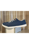 Vionic Venice Canvas Sneakers - Style Pismo CNVS, outside, navy