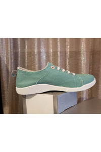 Vionic Venice Canvas Sneakers - Style Pismo CNVS, inside, wasabi