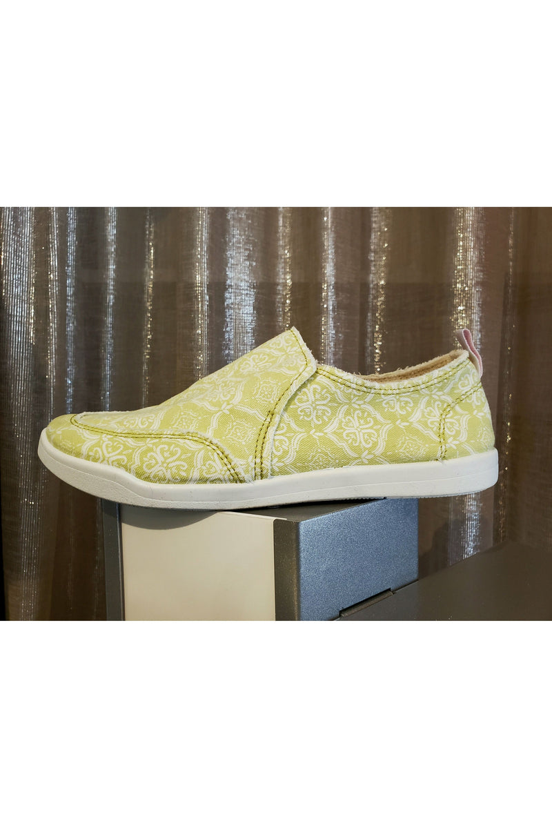 Vionic Venice Canvas Sneakers - Style Pismo CNVS, outside, citrine