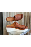 Tamara London Wedge Mule Sandal - Style Soonas, tan, pair2