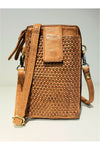 Milo Ella Crossbody Bag/Wallet - Style 500, cognac, front