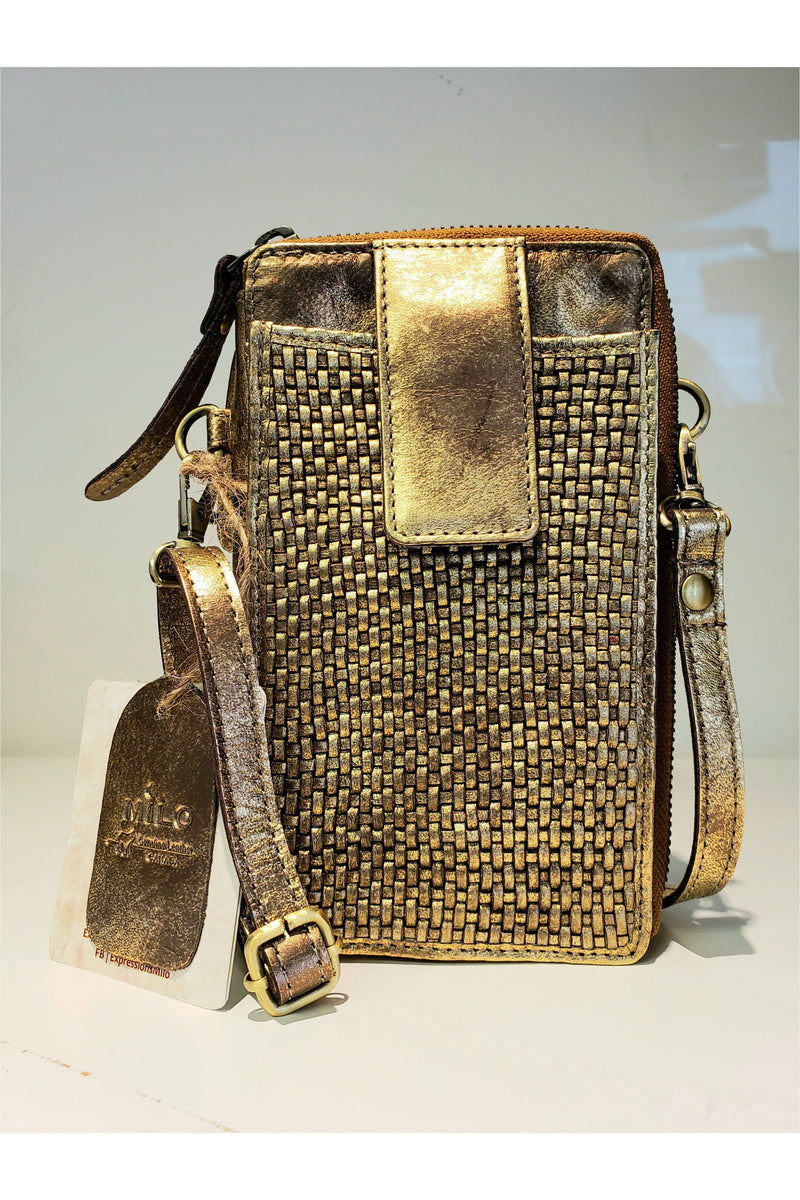 Milo Ella Crossbody Bag/Wallet - Style 500, gold