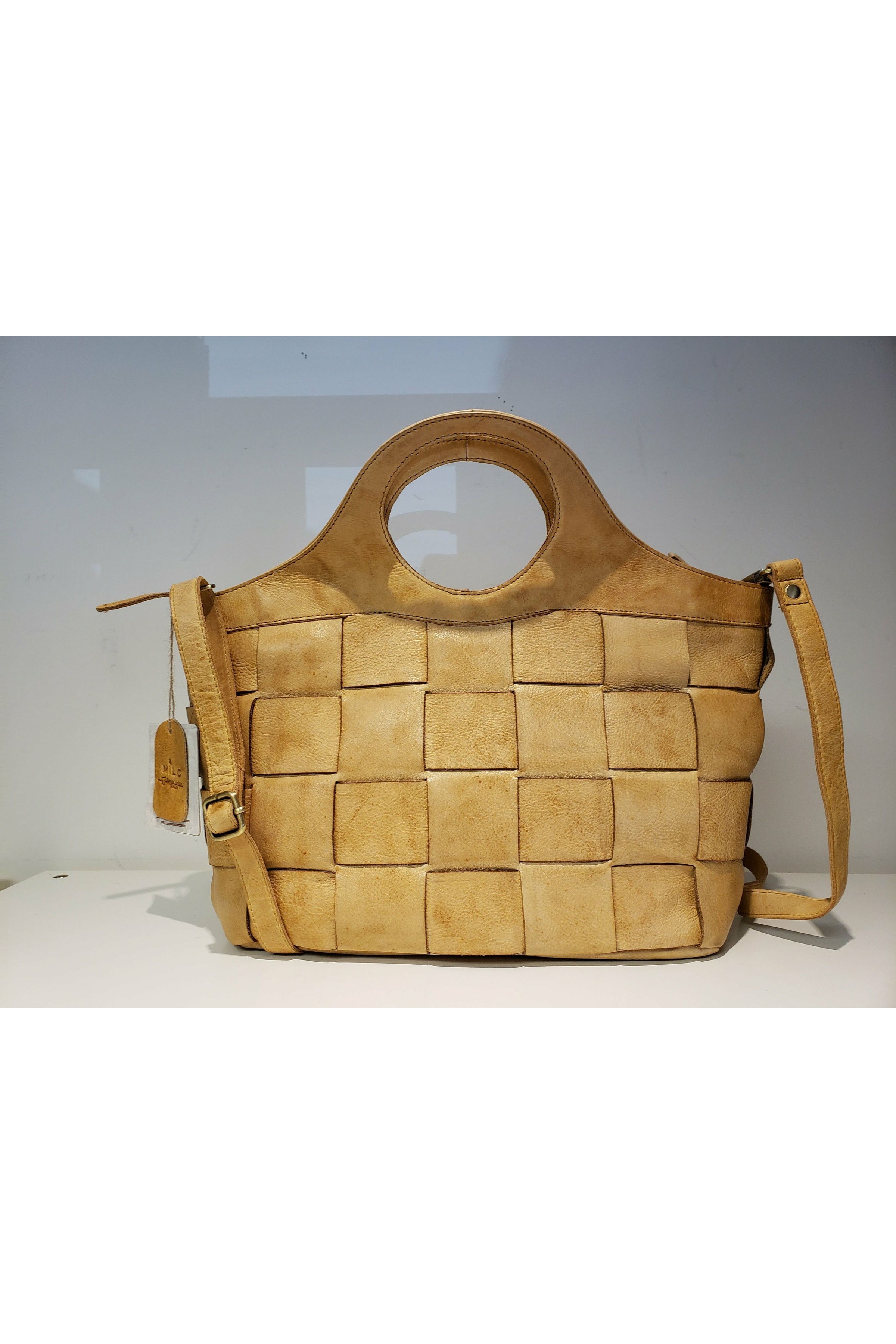 Milo Palmero Shoulder/Crossbody Bag - Style 153, front, honey