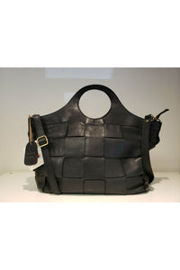 Milo Palmero Shoulder/Crossbody Bag - Style 153, front, black