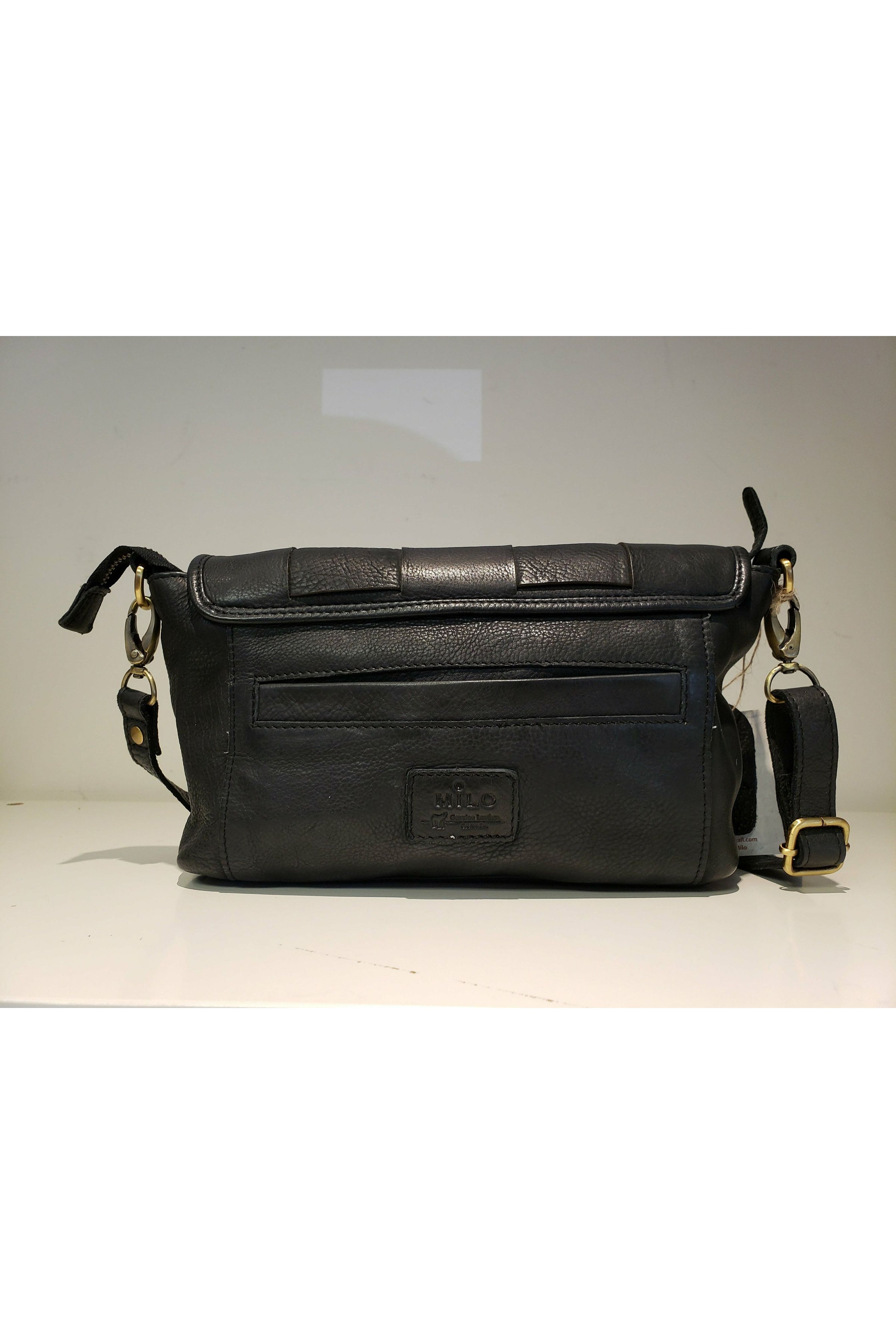 Milo Matera Crossbody Bag - Style 154, back, black
