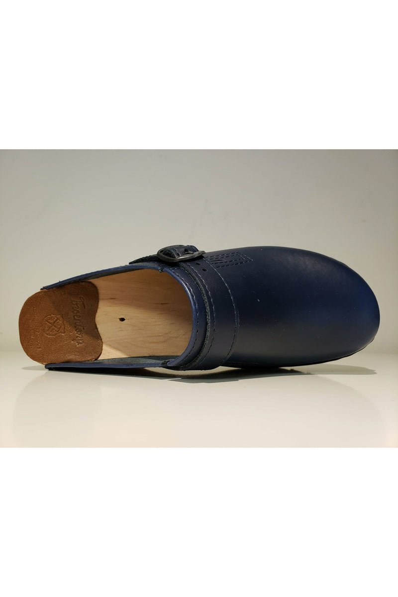 Troentorp Raphael Clog with Adjustable Strap, top, dark blue
