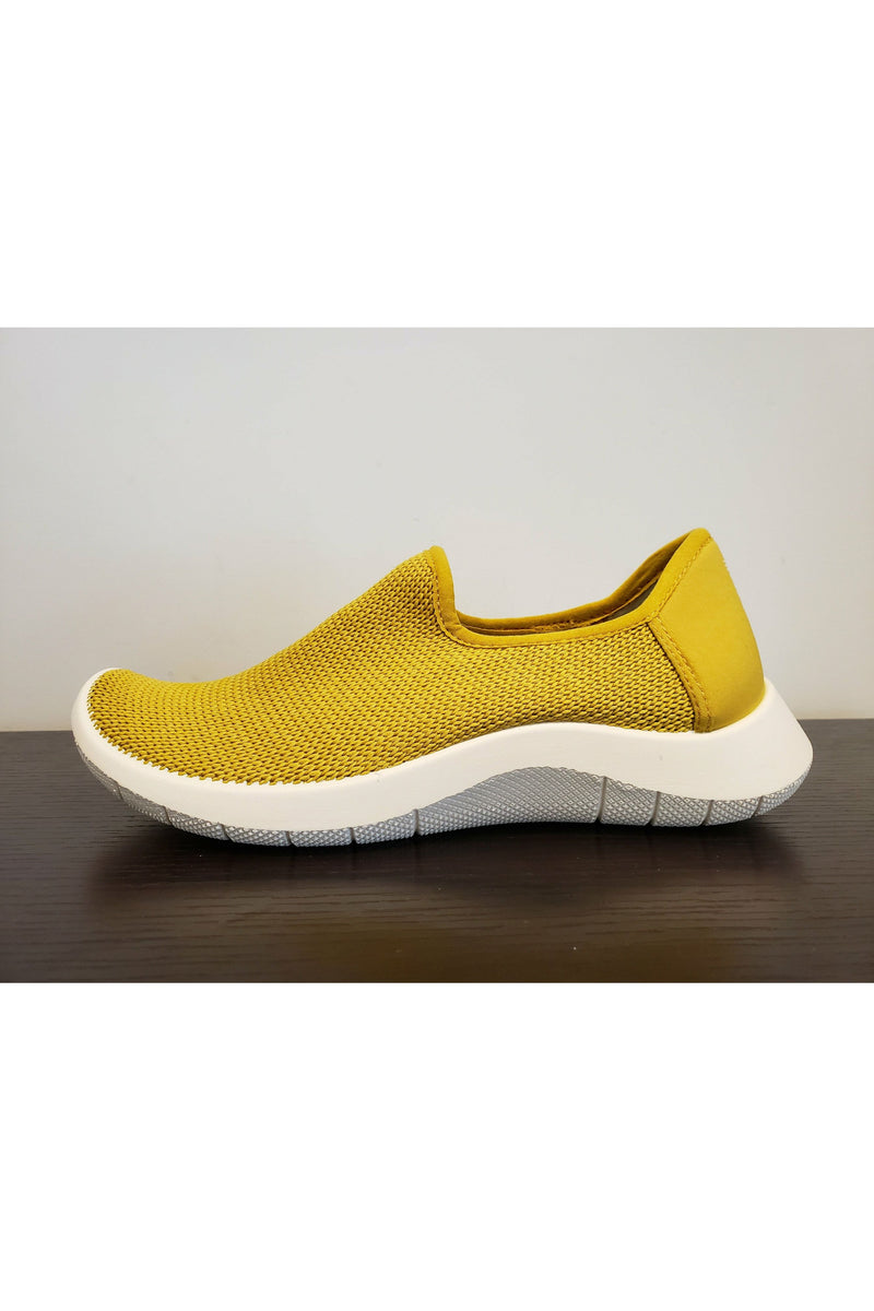 Arcopedico Slip On Shoe - Style Gaia, outside, mustard-yellow