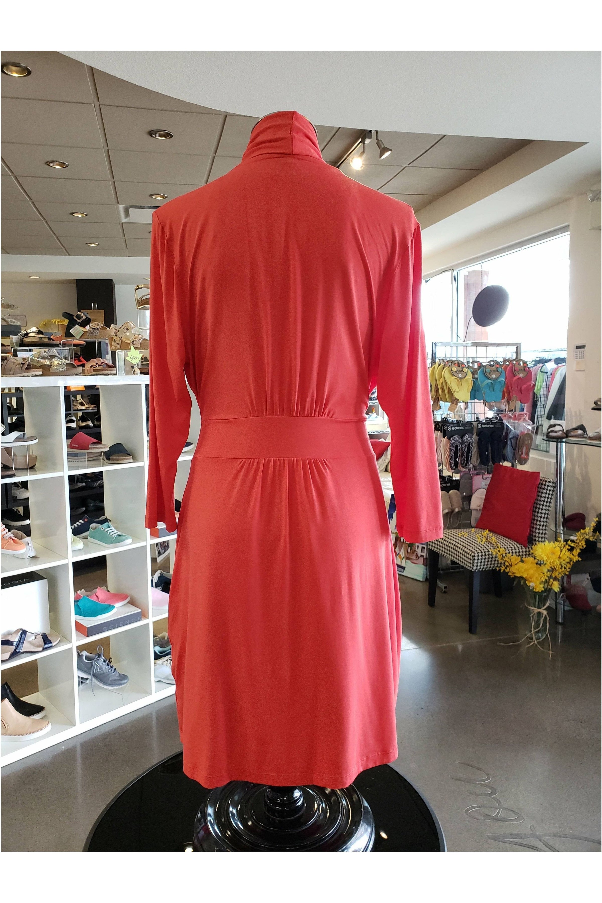 Fleur't Short Robe - Style 620, back, goji