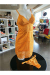 Fleur't All Lace Slip & Panty Set - Style 6024, front, mango
