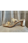Naturalizer Pump Slide Sandal - Style Venus2, side, gold