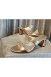 Naturalizer Pump Slide Sandal - Style Venus2, pair, gold