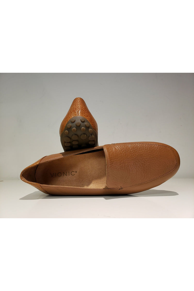 Vionic Elora Flat Loafer - Style 12010L1, pair, toffee
