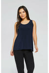 Sympli Go To Tank Top - Style 21120R, navy