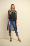 Joseph Ribkoff Lattice Cropped Jeans - Style 211967, front3
