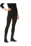 HUE Fleece-Lined Denim Leggings - Style 21254, front2, black