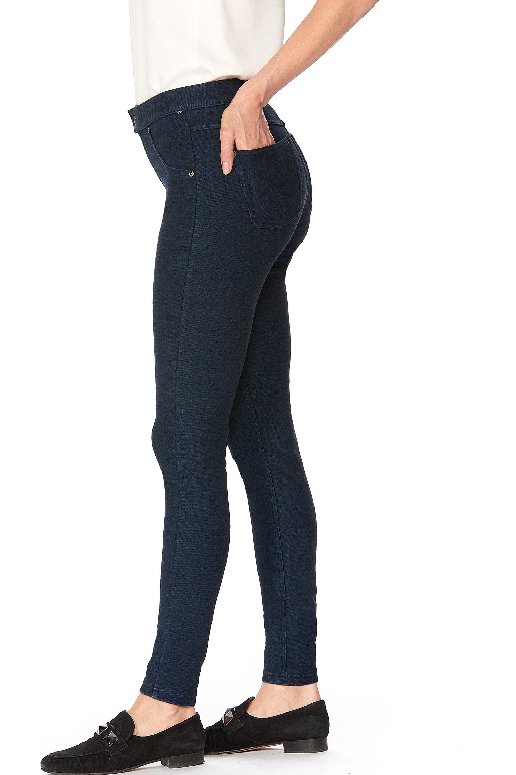 Women Fleece Lined Denim Jeans Thermal Spring Leggings Pants Stretch  Jeggings