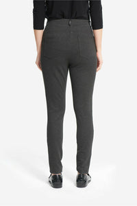Joseph Ribkoff Faux Leather Detail Pants - Style 214249, back