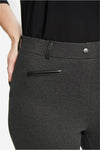 Joseph Ribkoff Faux Leather Detail Pants - Style 214249, front1